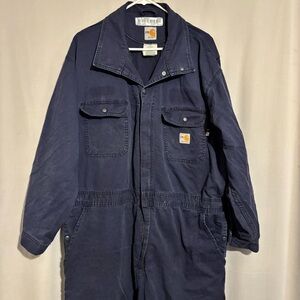 Carhartt FR Vintage Bib Work Overalls Navy Blue Men’s XLarge Style #391-20